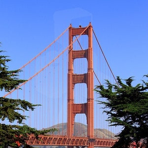 Wall Art - Travel Photography, San Francisco, Golden Gate Bridge, Bridge