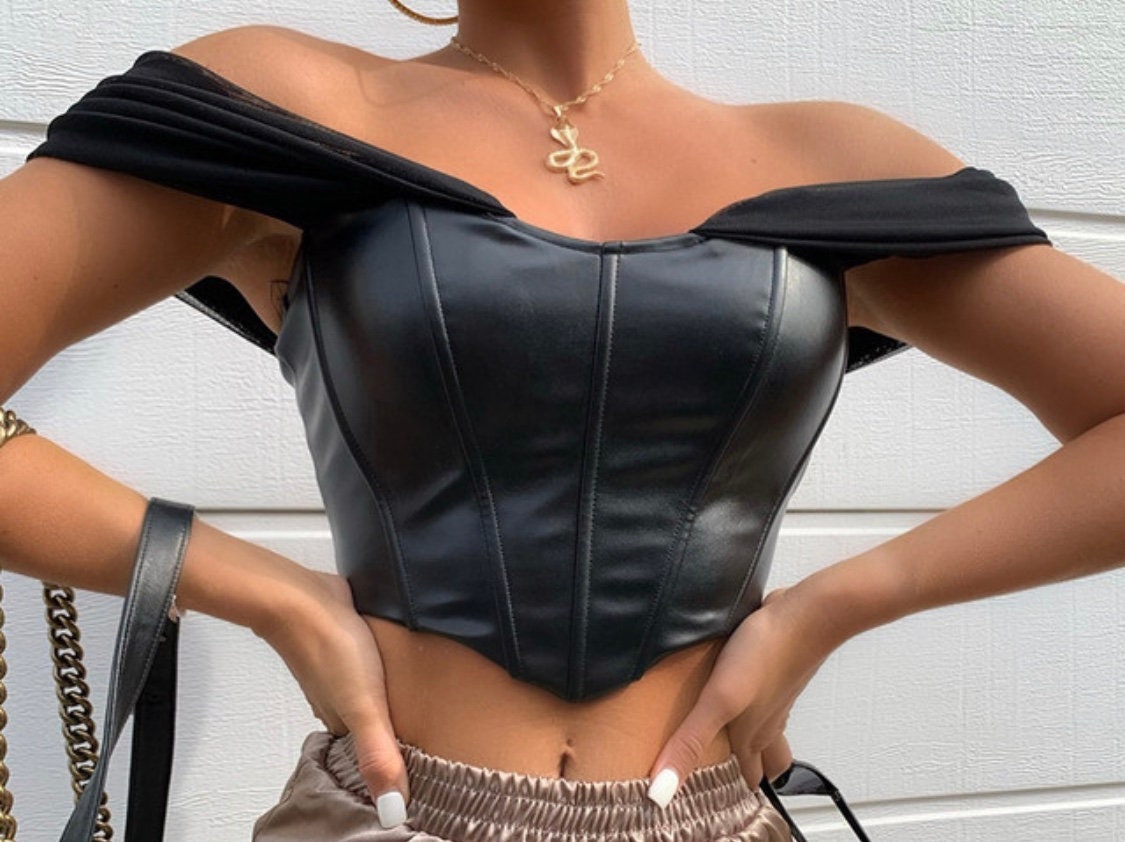 Leather Bustier Top -  Canada