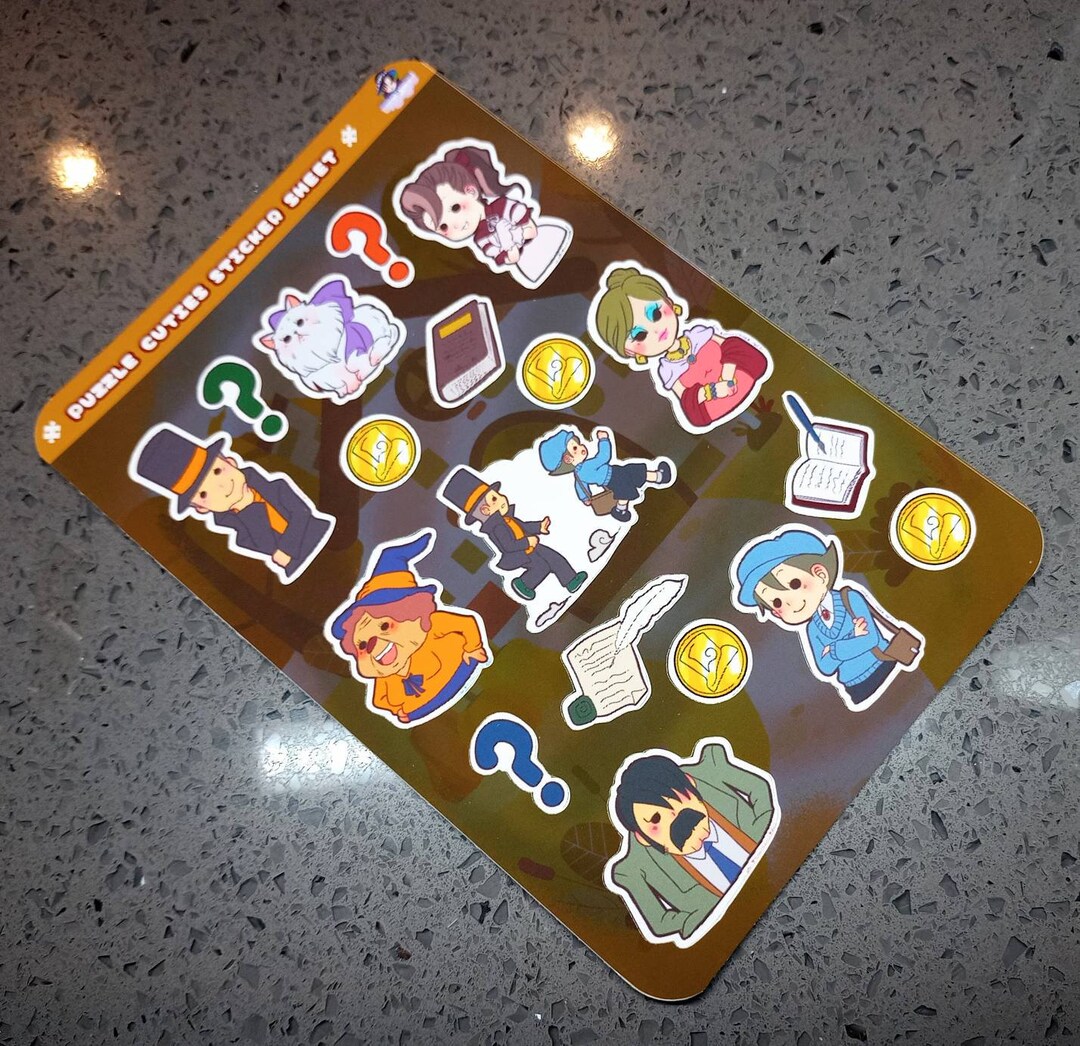 4x6 Puzzle Cuties Sticker Sheet - Etsy