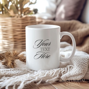 White Mug Mockup, 11 on White Coffee Mug Mockup