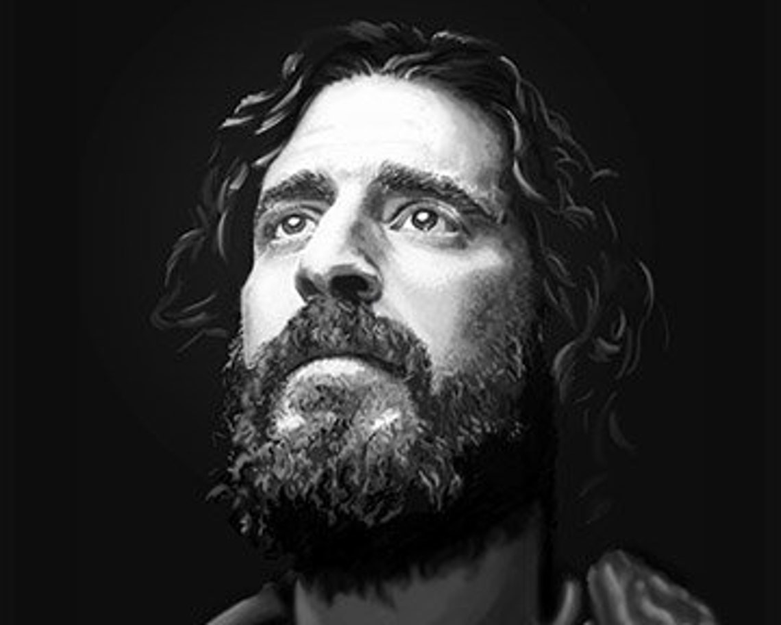 12x15 in. Jesus Christ portrait from the hit show The Chosen Etsy