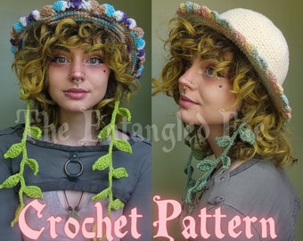 Floral Forager Crochet Pattern - DIGITAL FILE not a finished hat