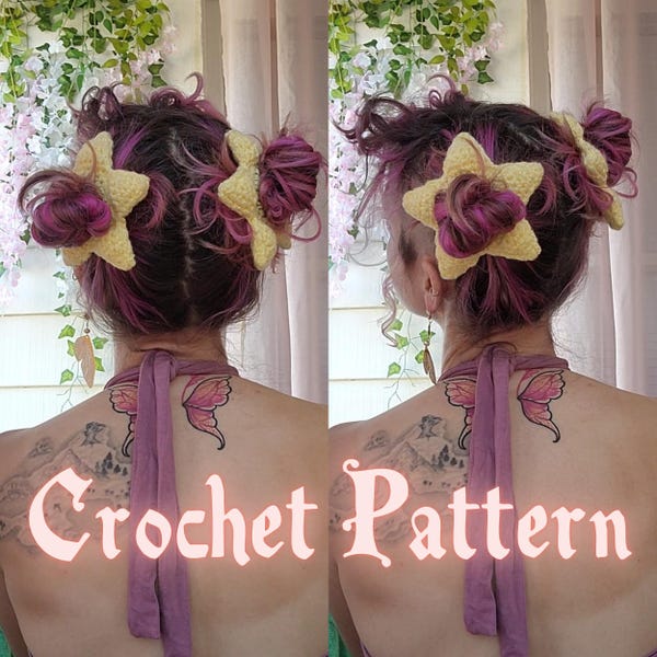 Patrón de crochet para moño de estrella