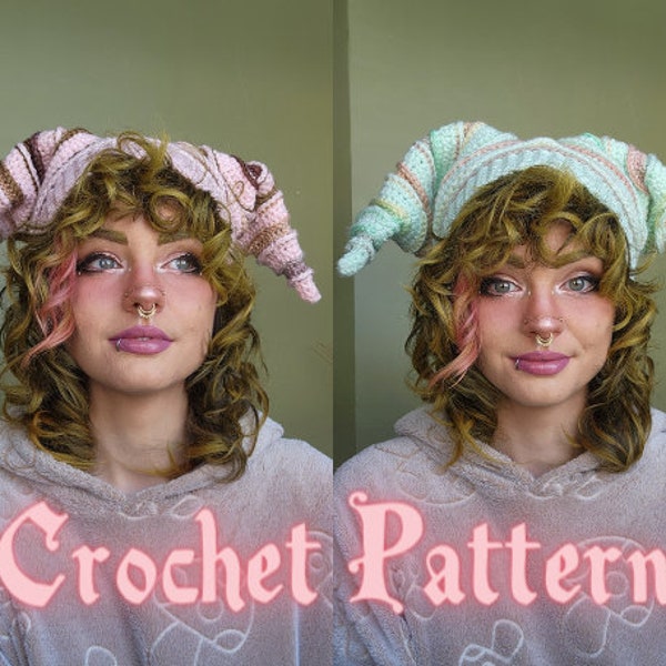 FaeFoolery Cap Crochet Pattern - FICHIER NUMÉRIQUE pas un chapeau fini