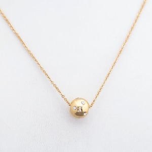 Dainty Vintage Minimalist Golden Choker Necklace by Avon, 15 inch, G34