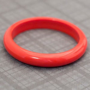 Vintage Gothic Red Bangle Bracelet 8 Inches G7