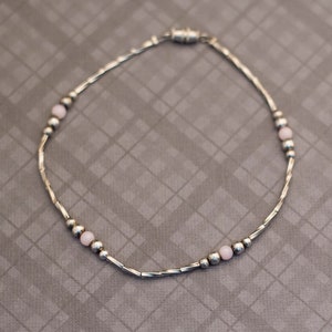 Vintage Silver Tone Anklet 9.5 Inches G4
