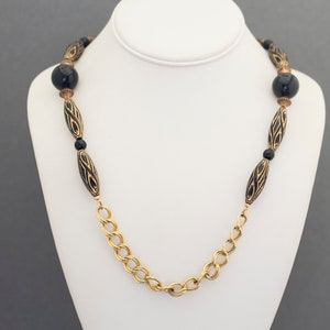 Vintage Gothic Gold Ton Kette 30 Zoll G22