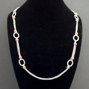 Vintage Gothic Silver Tone Necklace 28 Inches G18
