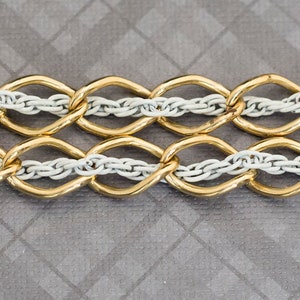 Vintage Gothic Gold Tone Chain Necklace 44 Inches G11