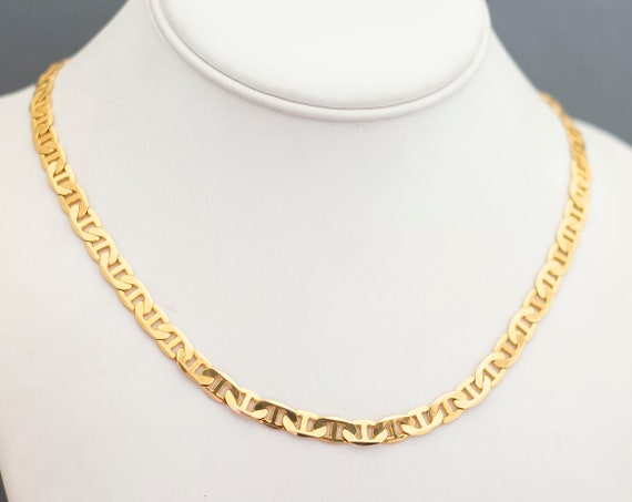 Vintage Plain Golden Chain Necklace by Avon, 22 i… - image 2
