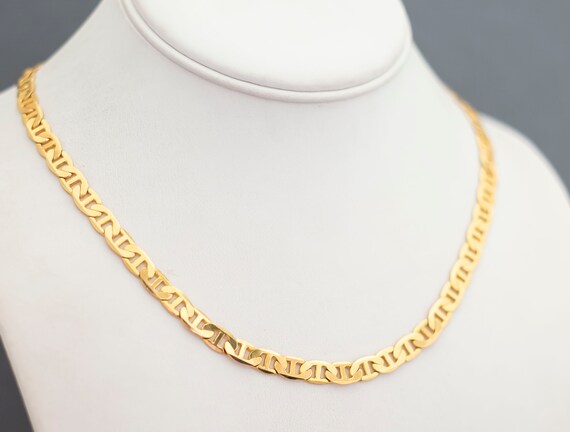 Vintage Plain Golden Chain Necklace by Avon, 22 i… - image 3