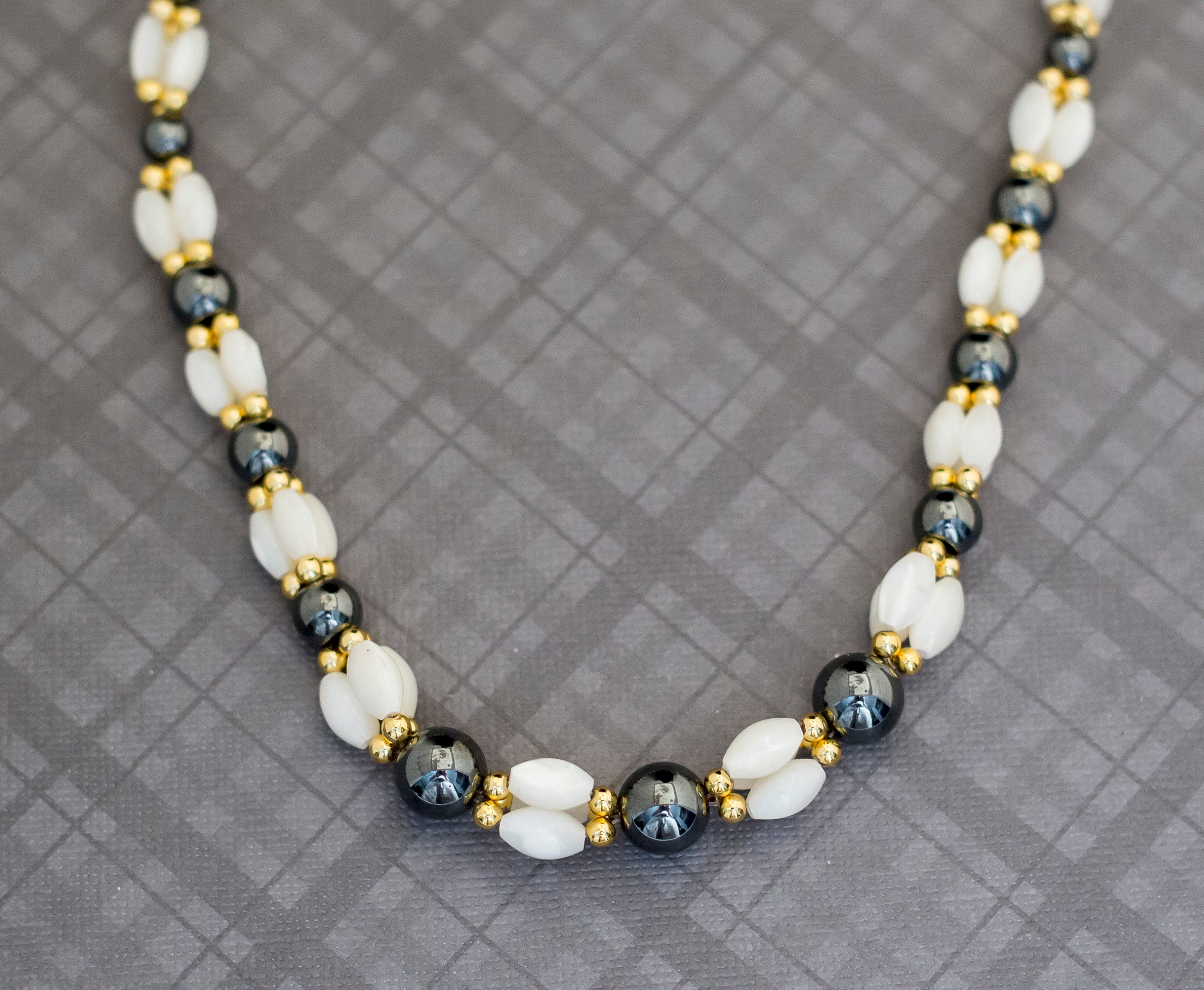 Vintage Boho White Beaded Necklace 18 Inches G21 Etsy UK
