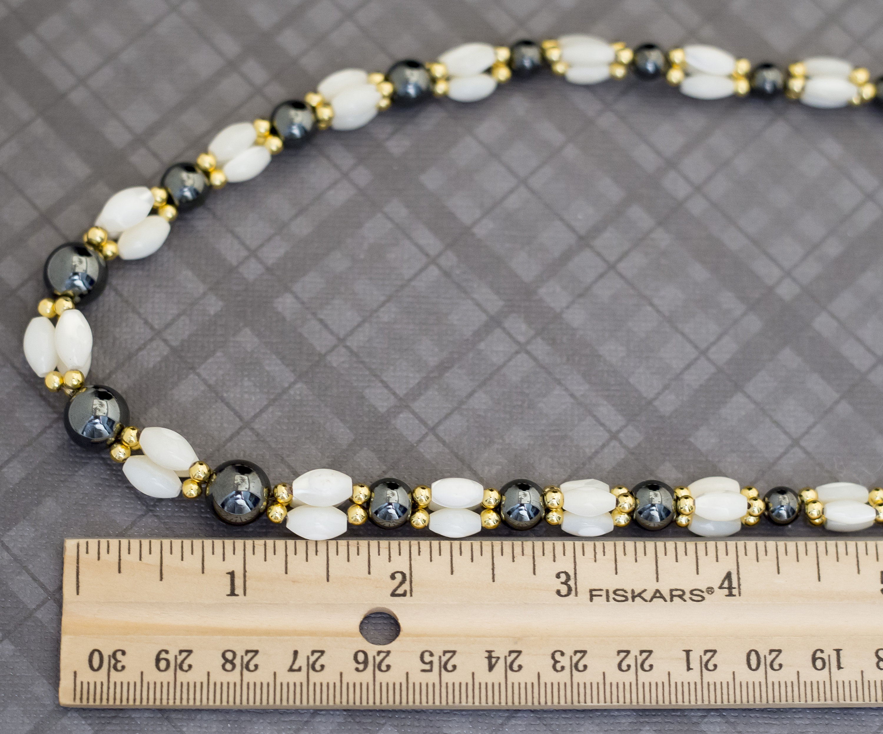 Vintage Boho White Beaded Necklace 18 Inches G21 Etsy UK