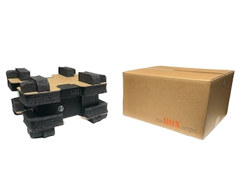 EPE USA Universal Desktop Computer Tower Shipping Box, Secure and Protective PC Computer Shipping Box, theBOXlarger