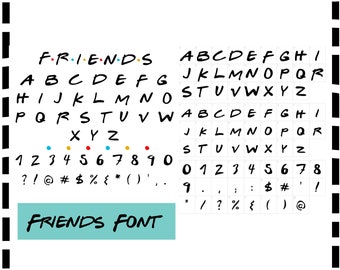 Download Friends Font Svg Etsy