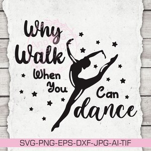 Cadeaux De Danseurs Citations Dart Mural Noir Et Blanc Etsy