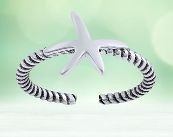 Starfish Toe Ring | Etsy