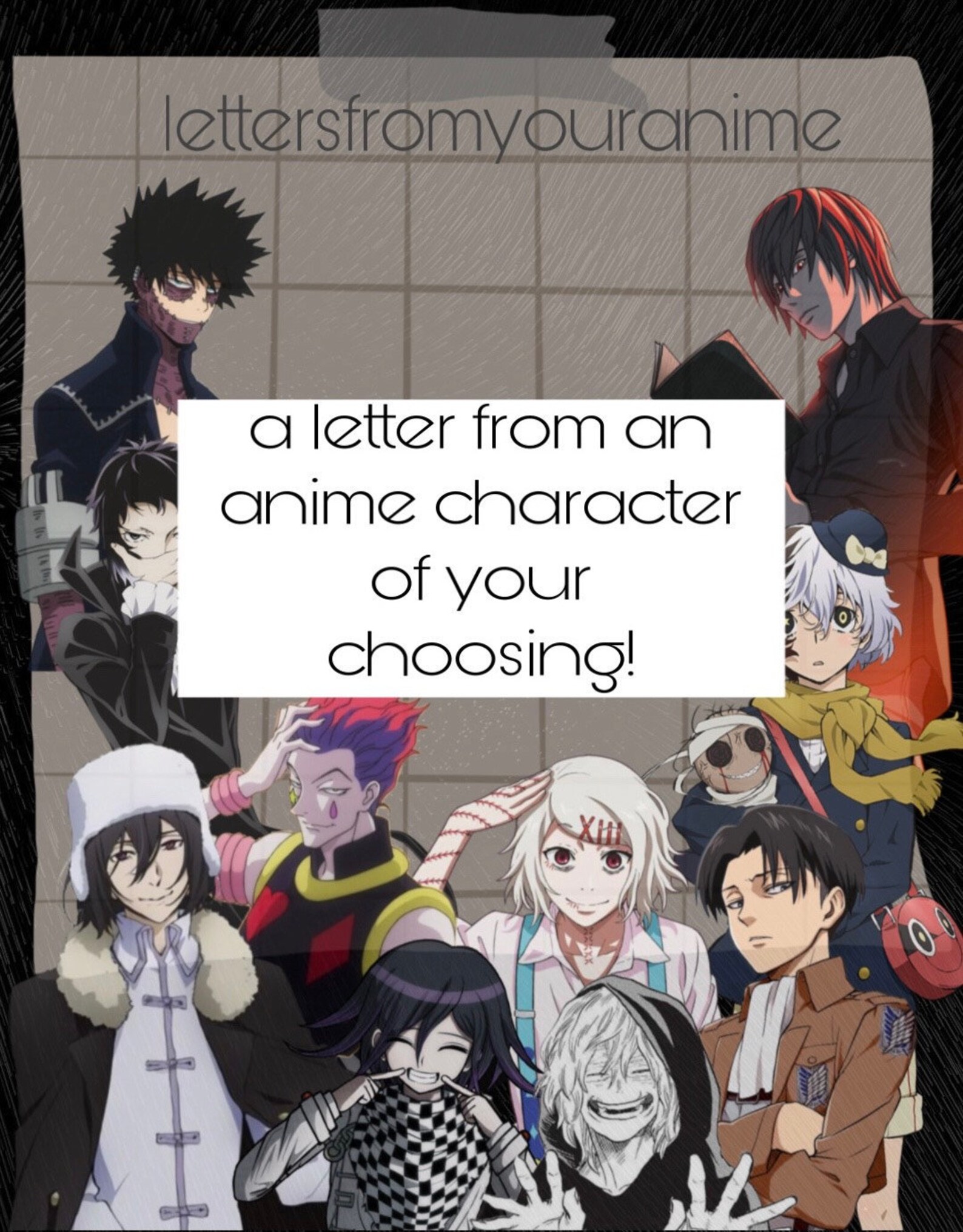 Letter From an Anime Character | Etsy UK