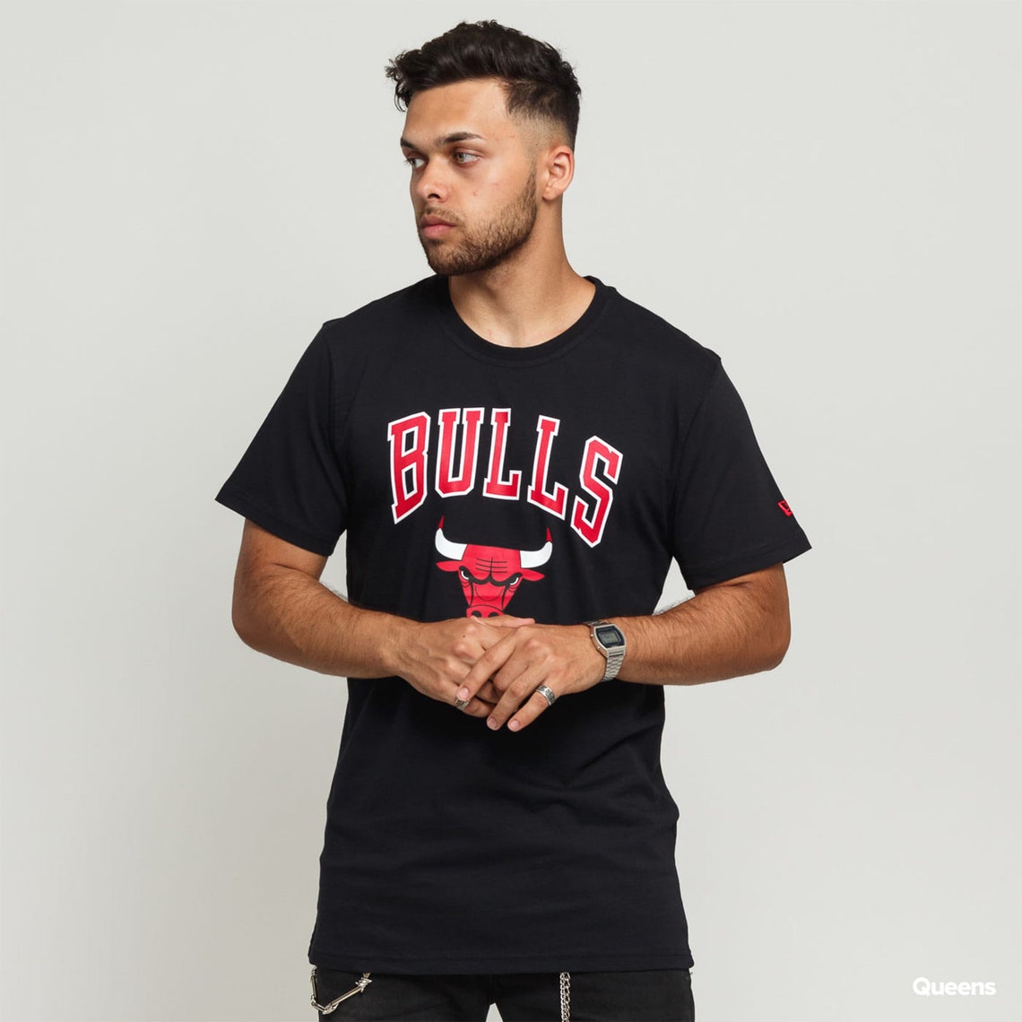 New Era Team Logo Tee Chicago Bulls CO black T-Shirt Custom | Etsy