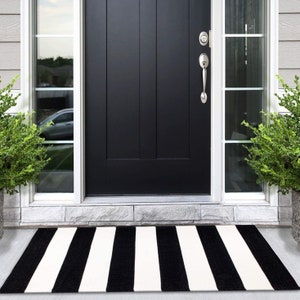 Striped Rug Layering Mat| Porch Decor| Rug |Outdoor Indoor