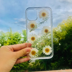 Pressed Flower iPhone Samsung Case, iPhone 16 Pro Max, iPhone 14 Plus 13 Pro Max Mini iPhone XR iPhone 7 8 Plus iPhone XS Max