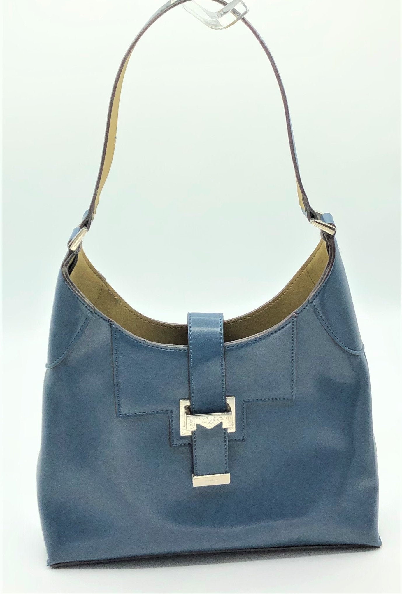 Purse Mondani of New York Slate Blue Fashion Purse Vintage Shoulder Bag Retro Purses Fashion Bags Unique Gift Ideas. Etsy