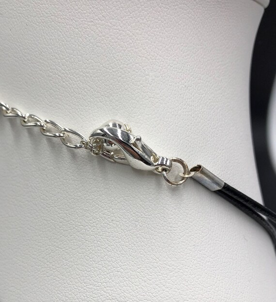 Silver and Leather Necklace | Silver Stems Neckla… - image 6
