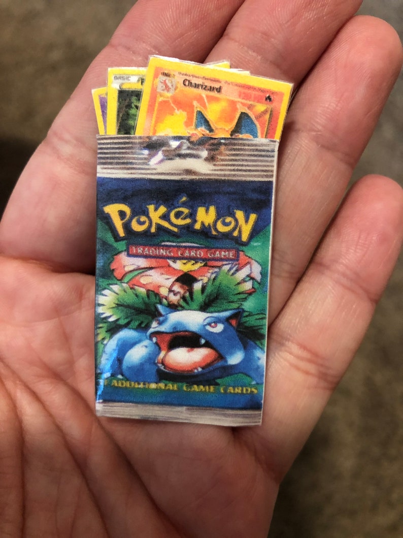 Miniature Pokemon Cards Etsy