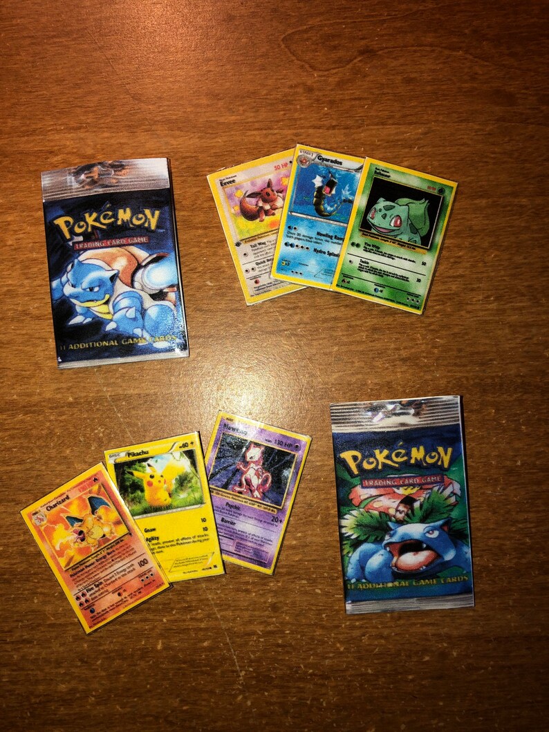 Miniature Pokemon Cards | Etsy
