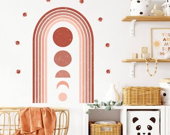 Nordic Door and Astronomy Wall Decal | Removable, Stylish, High Quality Decal | Modern, Creative, Boho Wall Decor | Wall Stickers