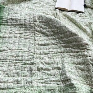 Couette florale imprimée en coton cachemire rétro, couette indienne douce, couette réversible moderne et confortable, nouvelle couette en lin, cadeau