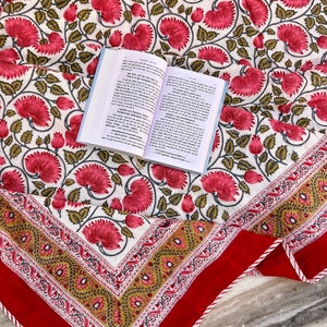 Block Printed Indian Dohar, Cotton Dohar Bohemian Comforters, Jaipur Bedsheets, Indian Summer Blankets, Perfect for Home & Relaxation, DOHAR