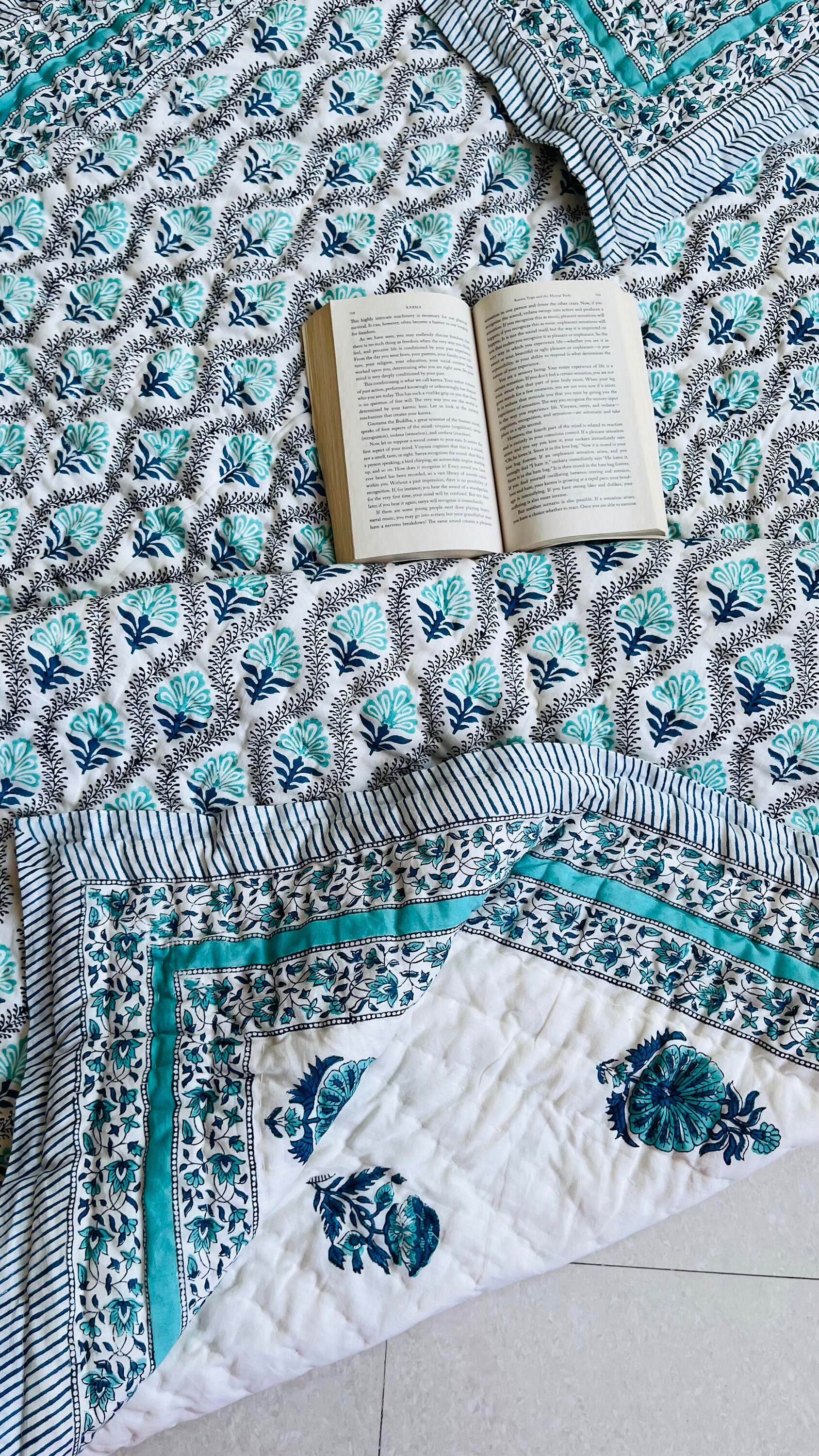 アノーキ　ANOKHI ベビーキルト　コットン ひざ掛け　掛け毛布　キルティング アノーキ ANOKHI ベビーキルト コットン ひざ掛け 掛け毛布