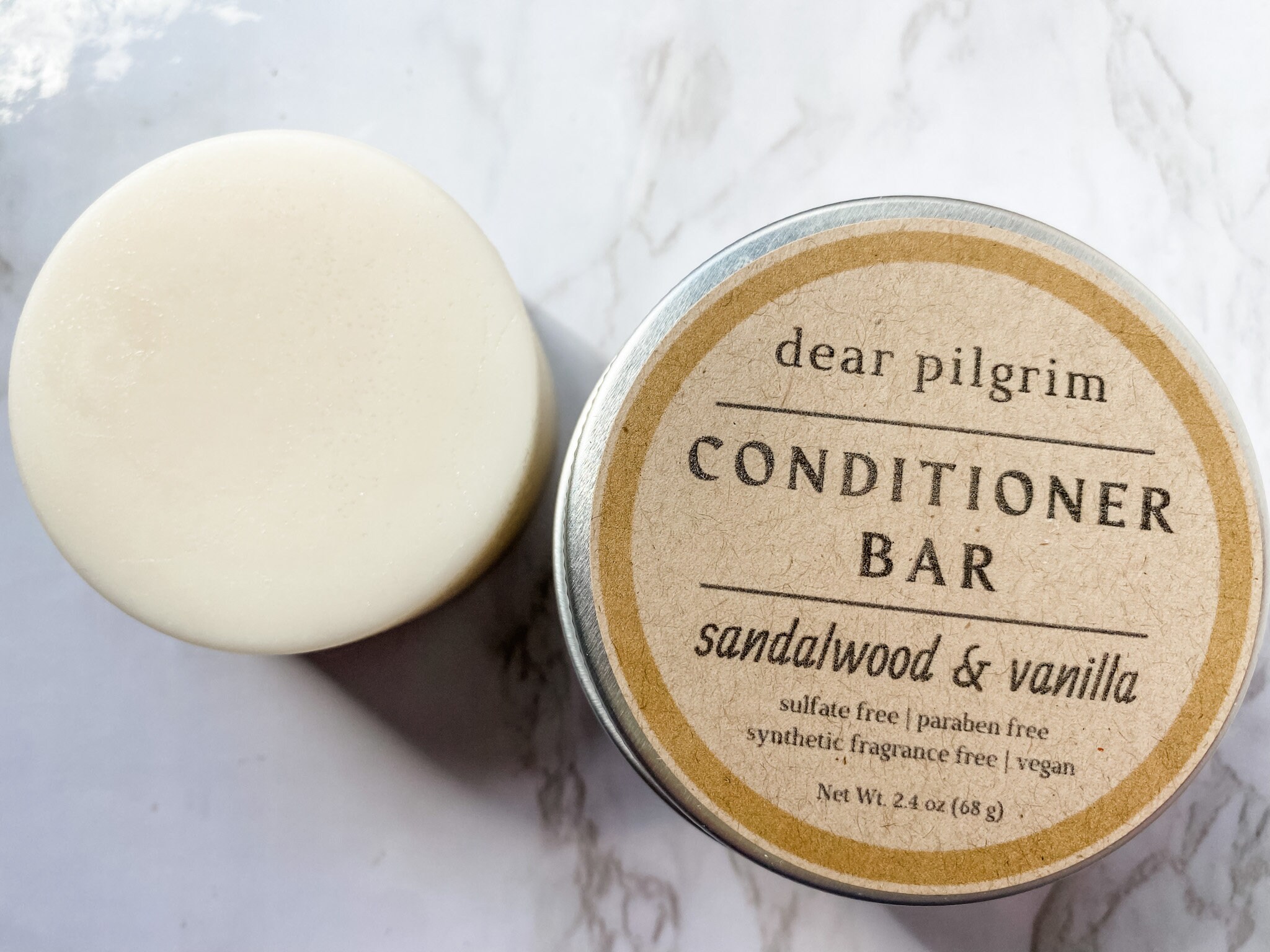 Sandalwood & Vanilla Conditioner Bar 2.4 Oz All Natural Etsy