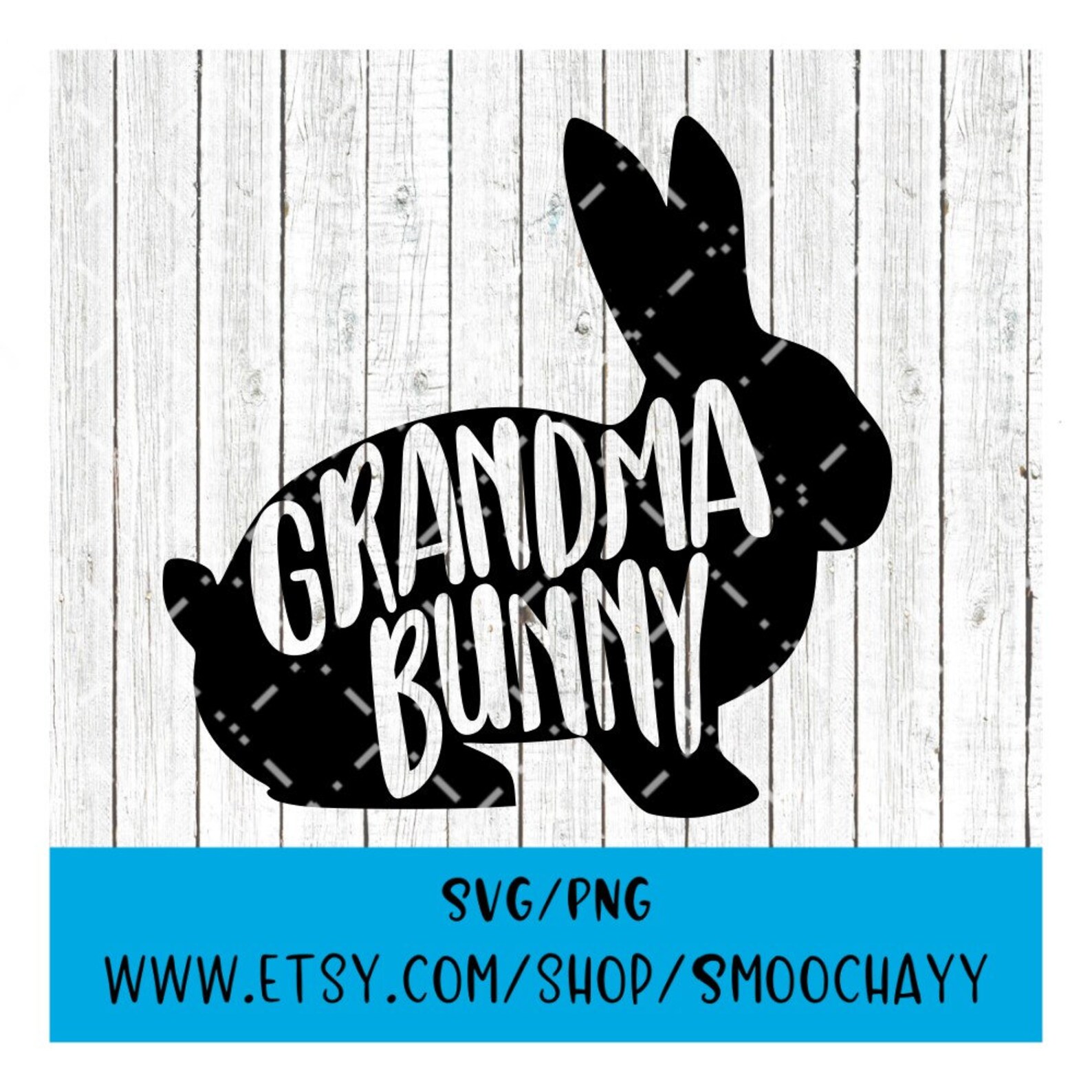 Grandma Bunny Bunny Easter Grandma Gift SVG and PNG Etsy