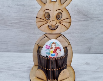 Bunny Kinder Egg Holder | Wooden Easter Bunny Gift
