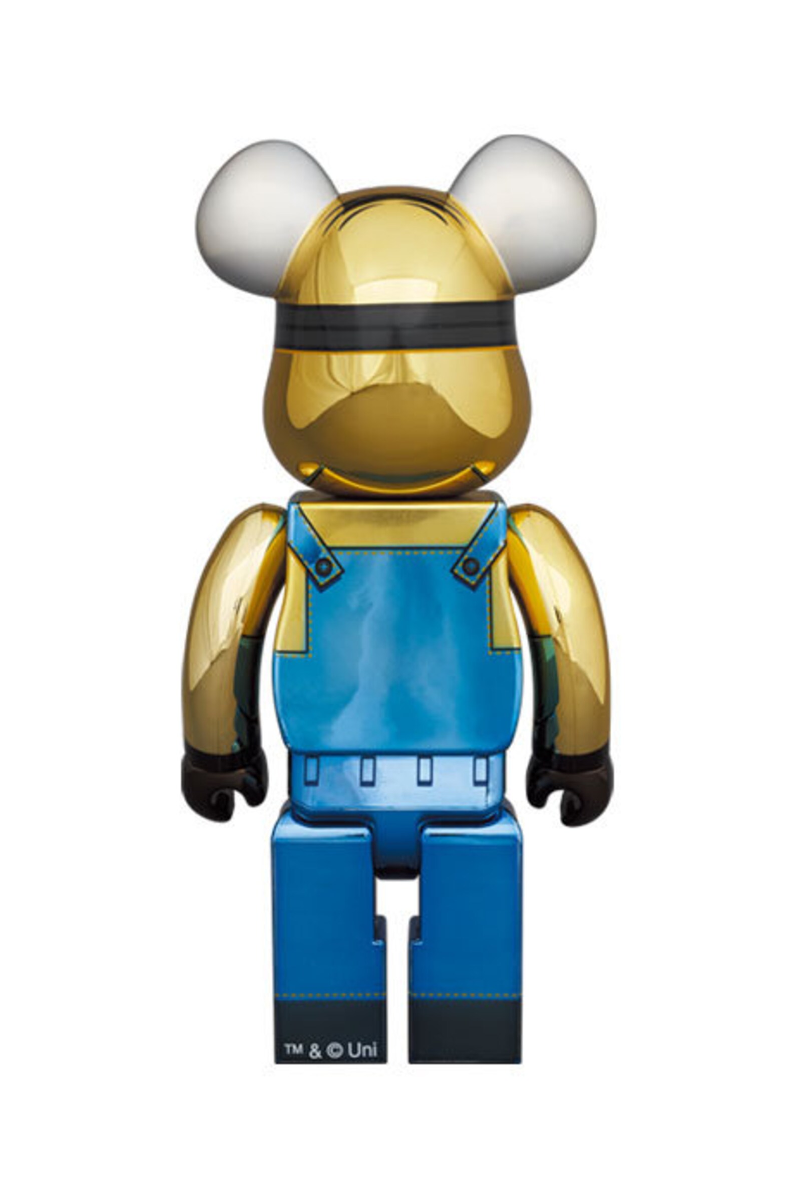 bearbrick minion chrome