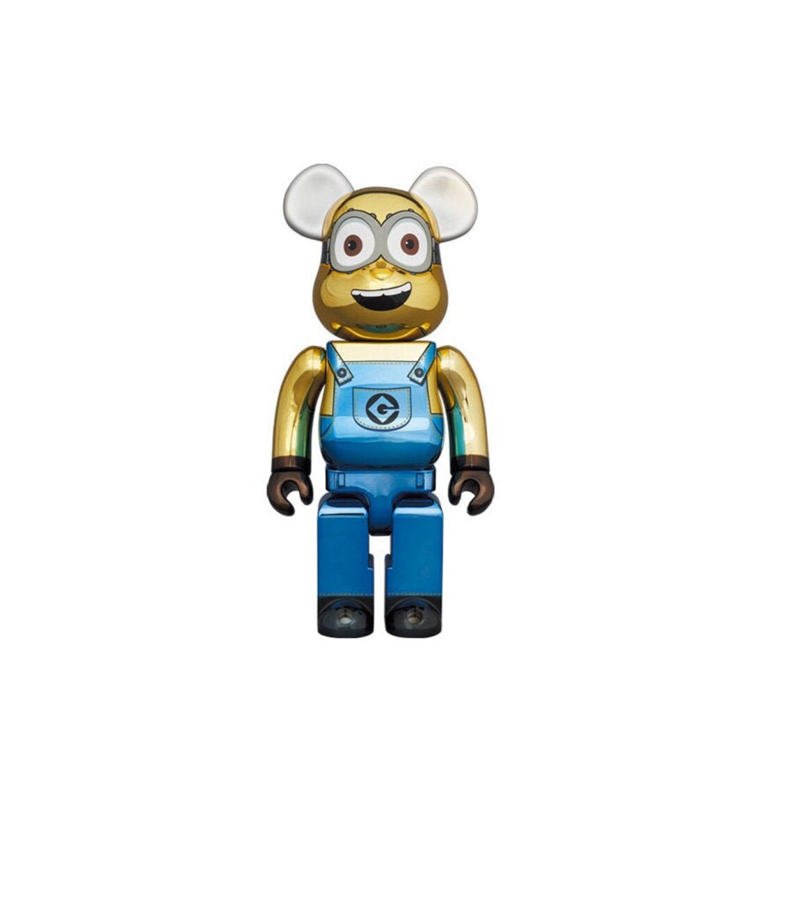 bearbrick minion chrome