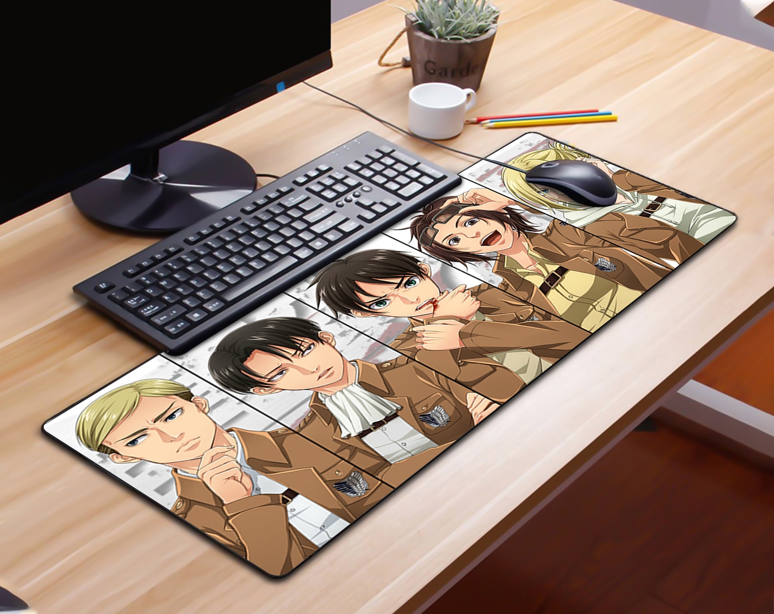 Anime Desk Mat Custom Anime Anime Desk Pad Mousepad 10 inch Etsy