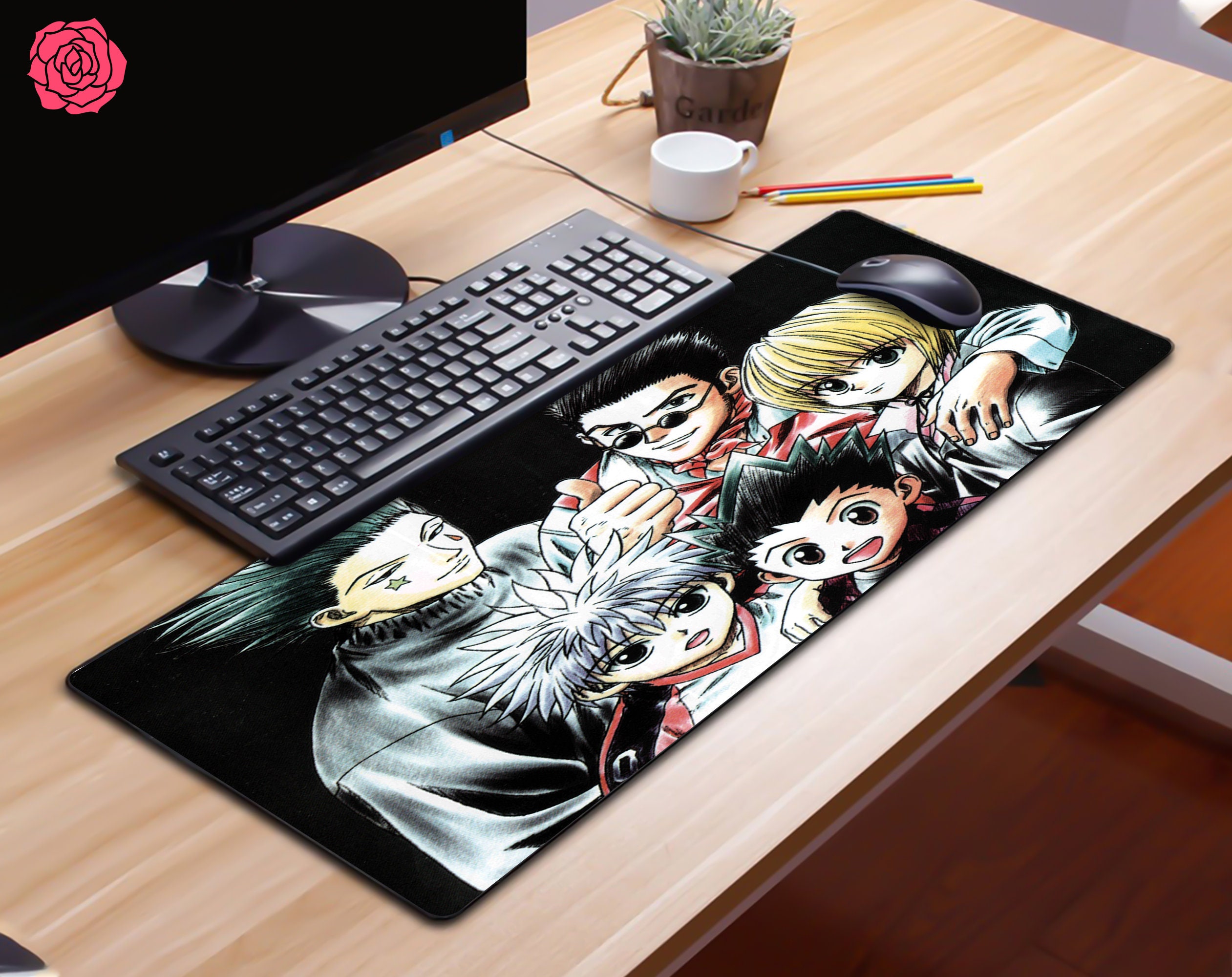Anime Desk Mat Custom Anime Anime Desk Pad Mousepad 10 inch Etsy
