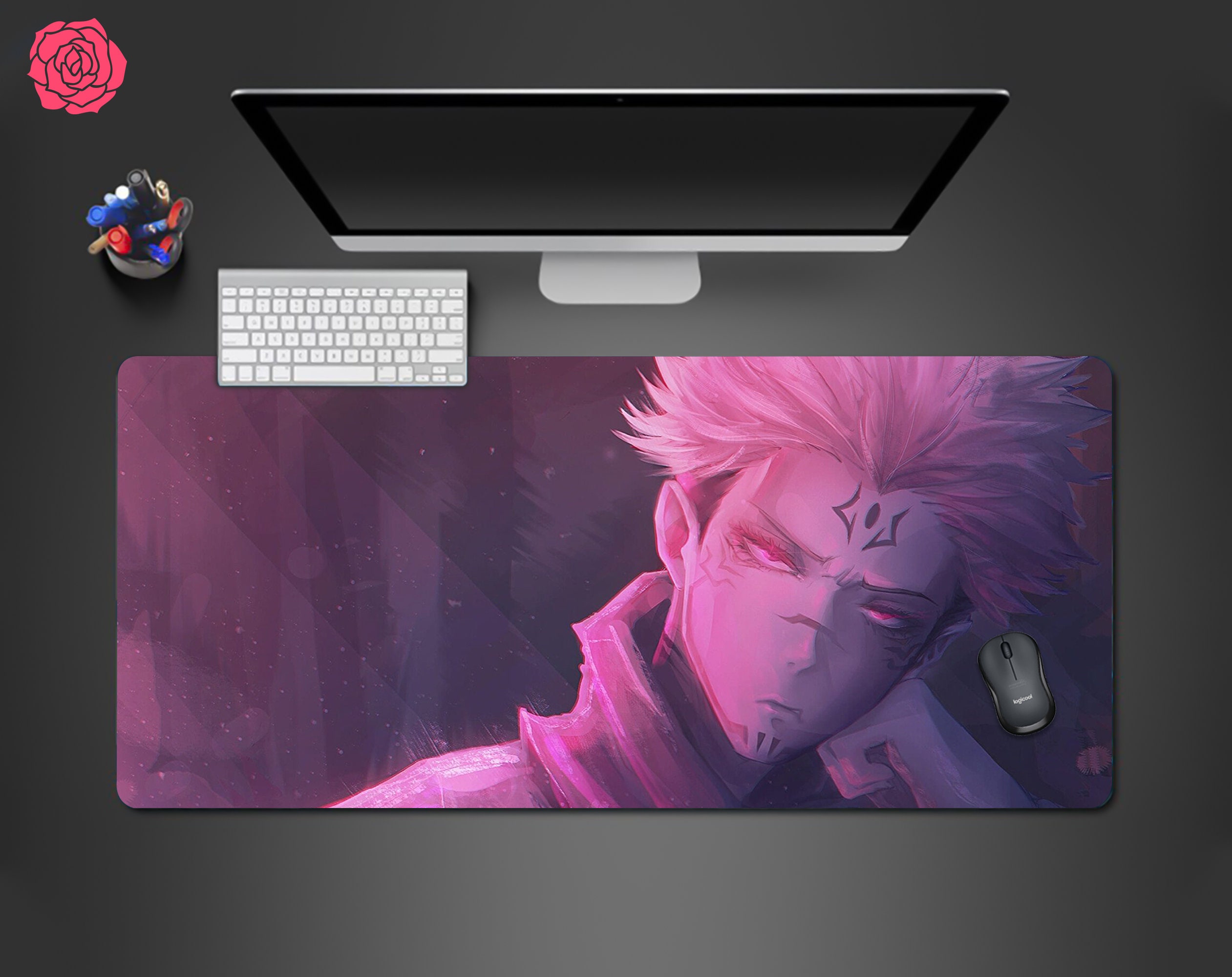 Anime Desk Mat Custom Anime Anime Desk Pad Mousepad 10 inch Etsy