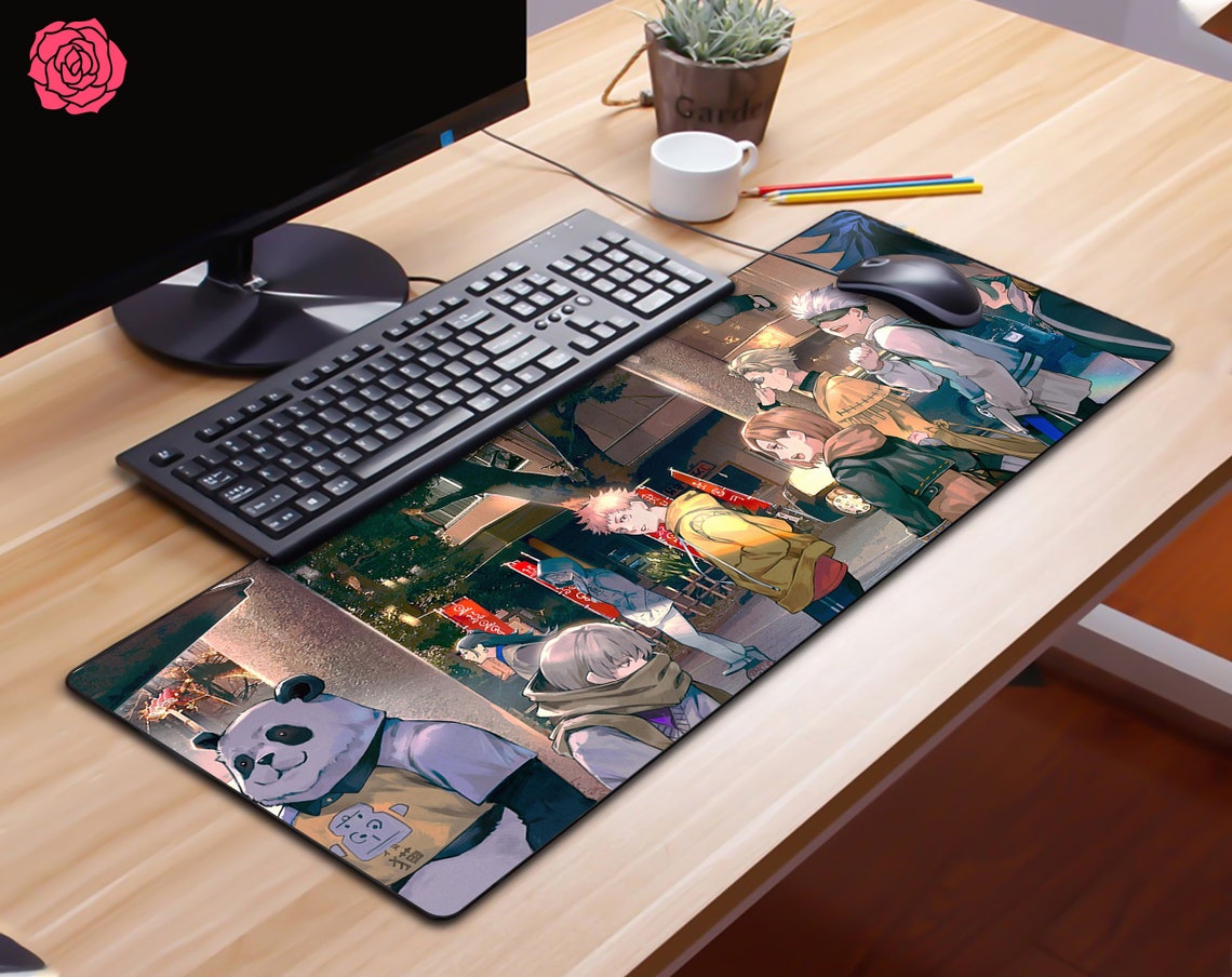 Anime Desk Mat Custom Anime Anime Desk Pad Mousepad 10 inch Etsy