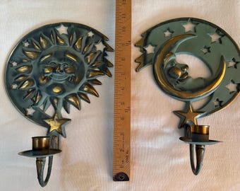 Partylite Sun and Moon Sconces