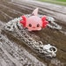 Axolotl Necklace, Cute Pink Animal Jewelry, Unique Animal, Kawaii, Pink Axolotl, 14k Gold Plated Necklace, Birthday gift, Christmas gift 