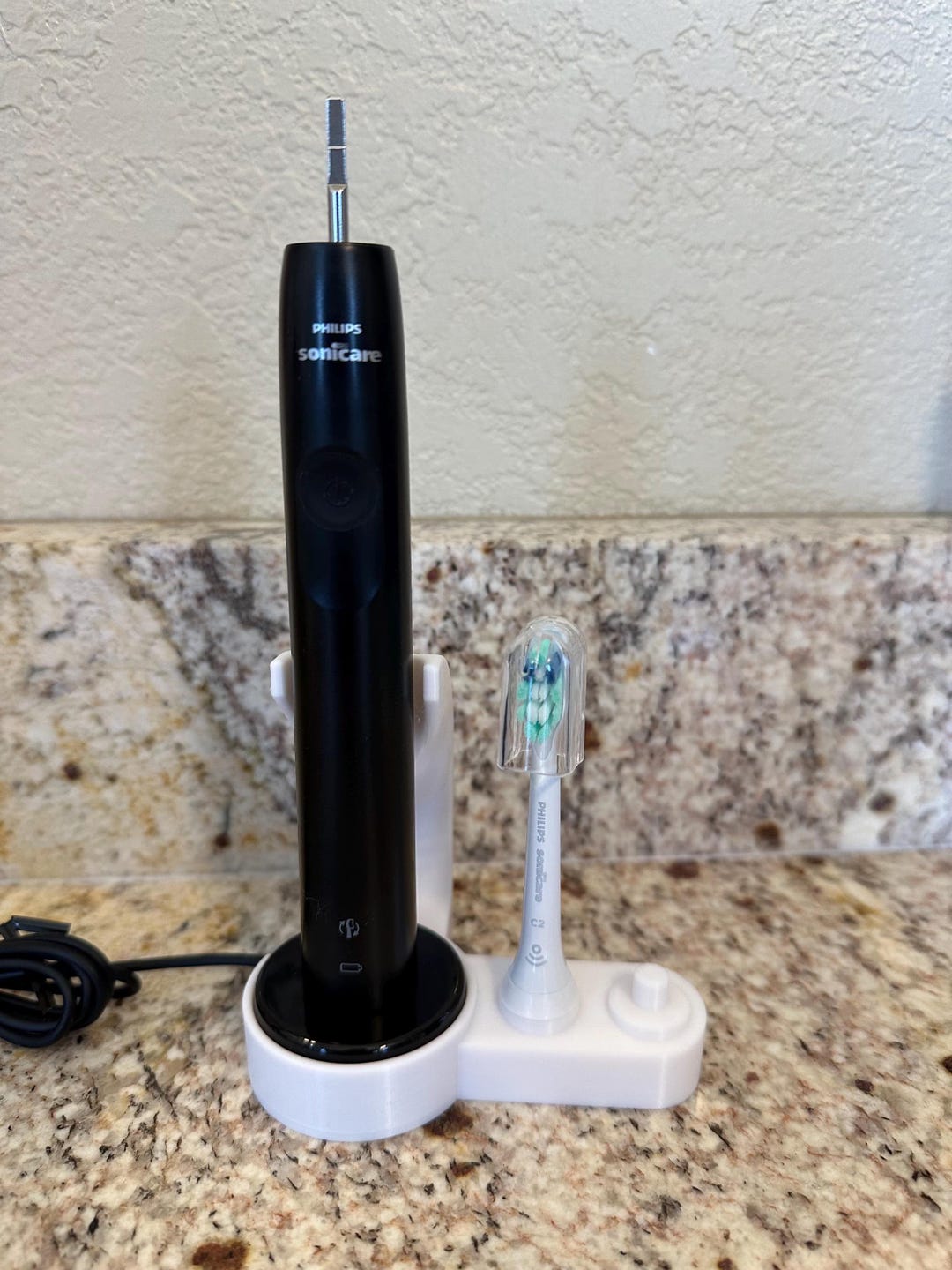 PHILIPS Sonicare 3100 Power Brush + Head Holder for Round Base ...