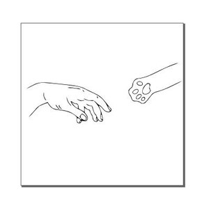 Creation of Adam, Hand of Cat, Cat Paw Embroidery Machine File multiple formats