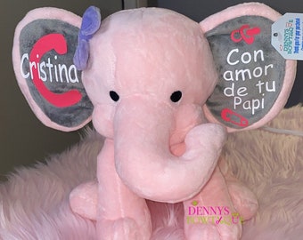Custom stuffed elephant