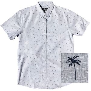 Camisa gris con botones de palmera de Molokai