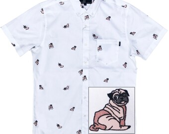 pug shirt button up